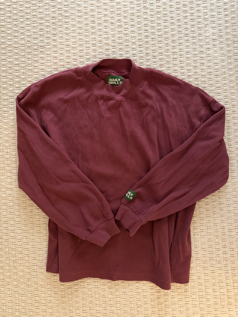 Daily Drills Vintage Thermal - Wine X/S Never Worn